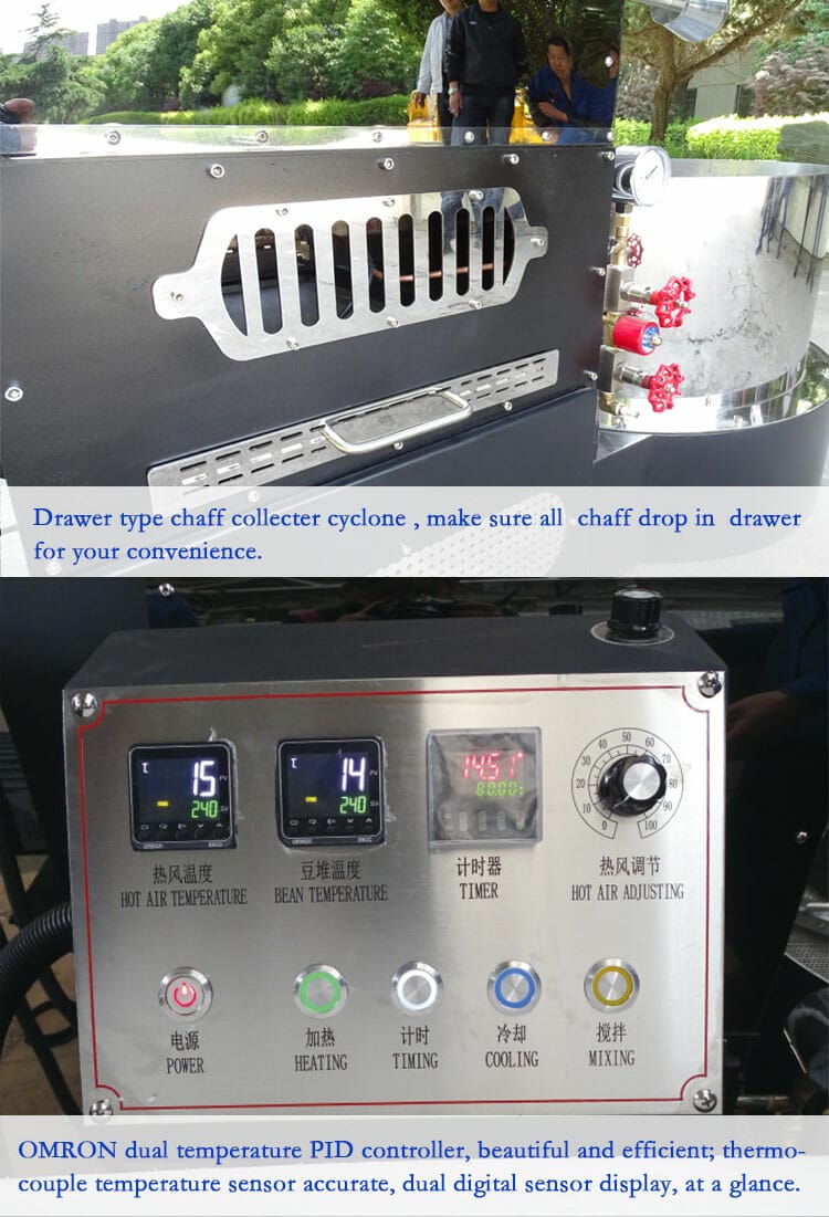 ZD 12kg gas roaster details 07