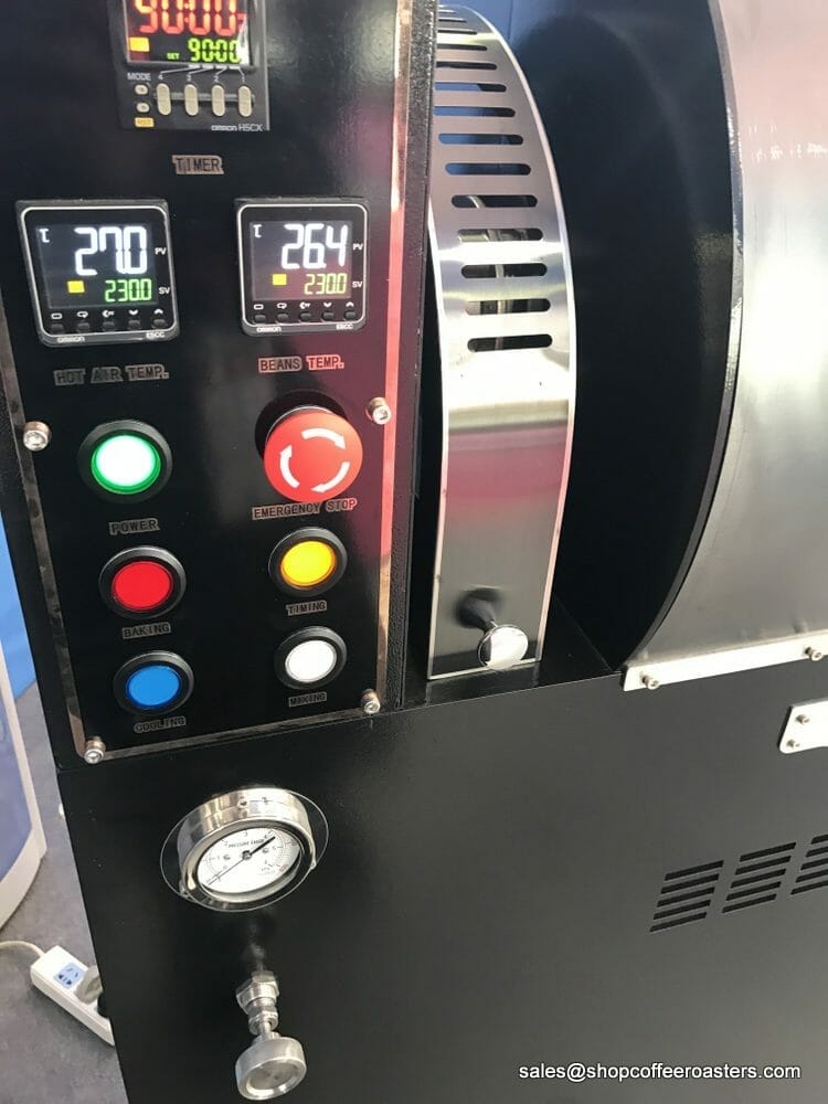 ZK 10kg roaster real 12 control panel