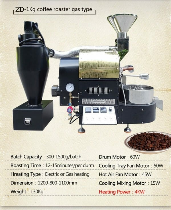 small 1kg coffee roaster